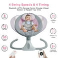 HAOUUCYIN Electric Baby Swing Seat for Infant with Remote Control, 12