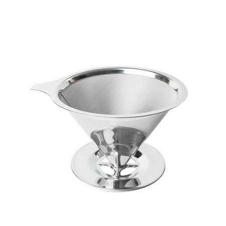 

GLFILL Reusable Coffee Tea Cup Drip Filter Mesh Holder Stainless Steel Pour Over Funnel