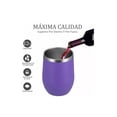 thumbnail image 3 of Vaso Termico 12oz Acero Inoxidable W/calor/frío Purpura Malubero Vaso Termico, 3 of 4
