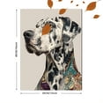 thumbnail image 3 of Great Dane Mandala Tattoo Canvas Wall Art Print, Living Room Bedroom Cafe Hallway Decor, 3 of 8