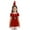 Red, variant on iEFiEL Girls Christmas Miss Santa Dress Costume Velvet Tassels Tutu Dress with Hat Belt Red 9-12 Months
