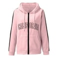 thumbnail image 3 of California Hoodies for Women 2025 Long Sleeve Zip Up Y2K Cute Hoodie with Pockets Hooded Sweatshirt Women Jacket, 3 of 5