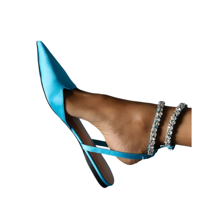 Blue sparkly hotsell sandals