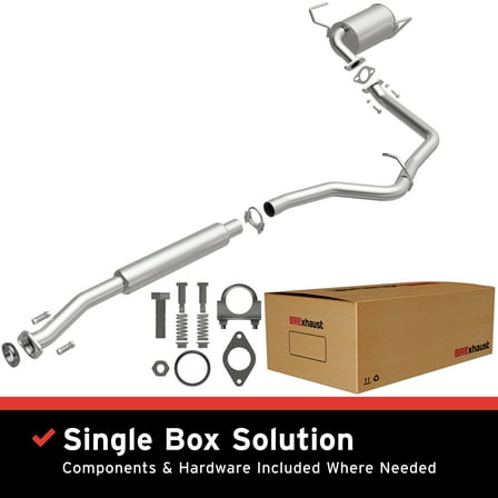 BRExhaust OE Replacement Exhaust System Kit 106-0596: Compatible with 2014-2018 Subaru Forester 2.5L
