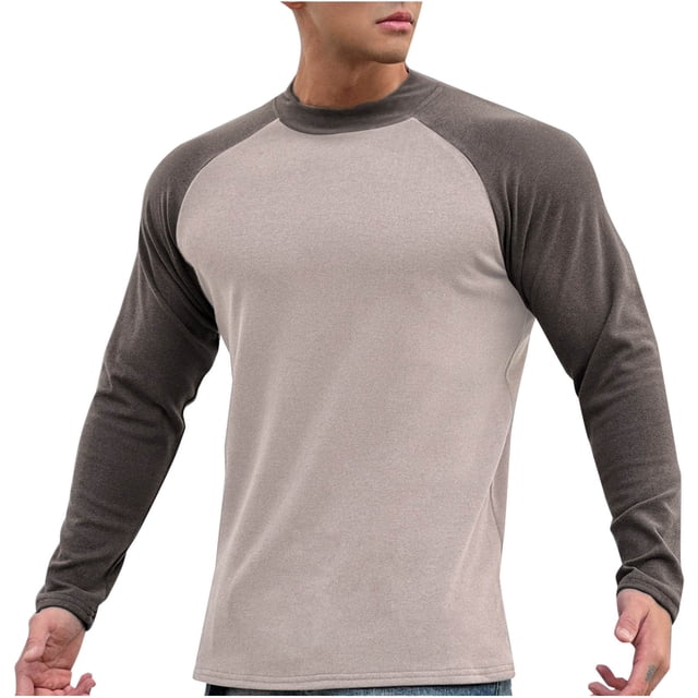 RXIRUCGD Pull Décontracté Mode pour Hommes Couleur Unie Manches Longues Col Rond, Marron, Taille : 2TG