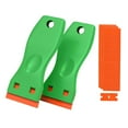 thumbnail image 3 of de limpieza de ventanas con agarre contorneado Multifunción para vidrio y s Verde Cola Raspador, 3 of 8