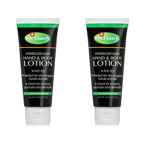 2 Pack Dr. Dans Hydrocortisone Anti Itch Hand and Body Lotion 2.5 oz