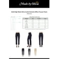 thumbnail image 2 of Made by Olivia Women's Solid High Waist Ultra Comfy Stretchy Office Trouser Pants, 2 of 6