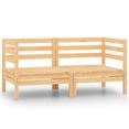thumbnail image 1 of vidaXL Garden Corner Sofas 2 pcs Solid Pinewood, 1 of 6