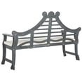 thumbnail image 4 of SAFAVIEH Outdoor Collection Azusa Bench Ash Grey/Beige, 4 of 7