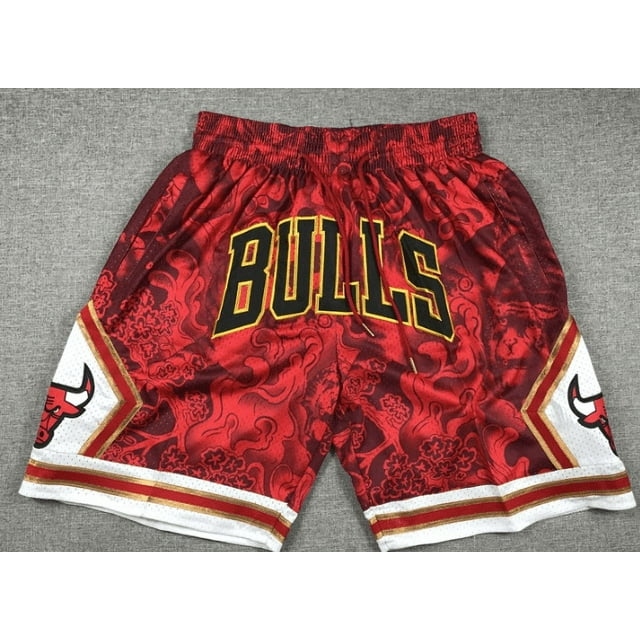 Shorts de Basketball Rétro pour Hommes et Femmes MIAMI HEAT en Maille, Shorts Décontractés avec Poches