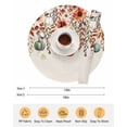 thumbnail image 6 of 15 Inch Round Placemats Set of 4, Orange Teal Fall Pumpkins Non Slip Heat Insulation PP Table Mats, Weeping Botanical Thanksgiving Vintage Washable Place Mats for Kitchen Dining Party Table Decor, 6 of 7