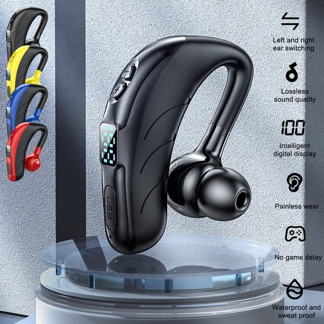 Auriculares Inalámbricos con Micrófono y Bluetooth 5.2 Xihbxyly Pantalla Led Manos Libres