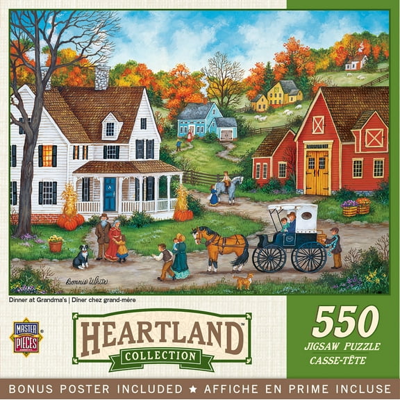 MasterPieces 550 Piece Jigsaw Puzzle - Dinner at Grandmas - 18"x24"