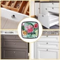 thumbnail image 4 of 4 Pcs Cabinet Handle Drawer Pulls Flamingo Knobs with Screws Square Furniture Office Cabinet Knob Decoration, 4 of 5
