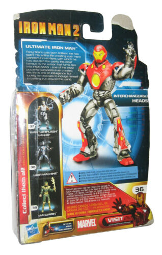 Marvel Iron Man 2 Ultimate Armor (2010) Hasbro 3.75 Inch Action Figure w/ Cards - image 3 of 3