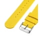 thumbnail image 5 of Amarillo Nylon Reloj Correa 20mm Ancho Duradero Nylon Correa con Plata Hebilla, Universal Reemplazo Lienzo Reloj Correa 14, 5 of 6