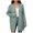 Green, variant on ICHUANYI Women's Trendy Fall Winter Soft Open Front Cardigan Sweaters Oversized Solid V Neck Knit Chunky Outwear Coats