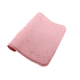 thumbnail image 3 of Waffle Weave Soft Tub Mat Cushioned Bathroom Bath Mat Anti-Slip 17" x 36" Pink, 3 of 5