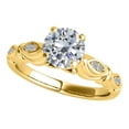 thumbnail image 2 of Aonejewelry 1/2 Ct. Halo Diamond Engagement Bridal Ring Set 10K Solid Yellow Gold, 2 of 4