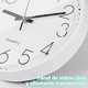 thumbnail image 4 of Reloj Silencioso Moderno BLOOSOM Cuarzo blanco negro, 4 of 4
