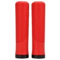 thumbnail image 2 of Bike Handlebar Cover, Ergonomic Design Bike Handlebar Grips Shockproof 2 PCS  For Replacement Black,Red, 2 of 8