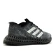 thumbnail image 3 of Ad-id-as 4D FWD Strung Sneakers Black Running Shoes White Logo Trainers Men Size, 3 of 6