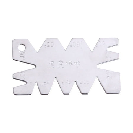 

Azhf Clearance Sale Sliver Stainless Steel Precise Angle Gauge Measuring Tool Screw Thread Cutting