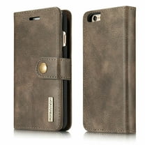 For iPhone SE 2022 / iPhone 8 7 Case, Mignova Genuine Leather Magnetic Closure Wallet Case Cover with kick stand, ID & Credit Card Pockets for Apple iPhone 8 7 iPhone SE 2020 2022 4.7 inch - Gray