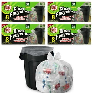 Double Sided Recycling Bags - 200 Count - Clear
