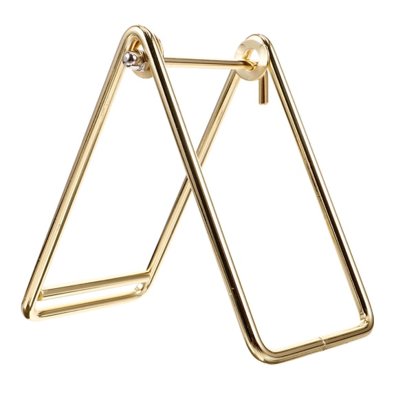 Soimiss Desktop Ticket Dispenser Roll Stand in Golden Stainless Steel for Convenient Raffle and Movie Tickets