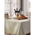 thumbnail image 6 of Yellow Beige Flower Table Cloth, Farmhouse Shabby Chic Wildflower Waterproof Tablecloth for Rectangle Tables, Reusable Washable Fabric Table Cover for Restaurant Kitchen Dining Tables 60"x102", 6 of 6
