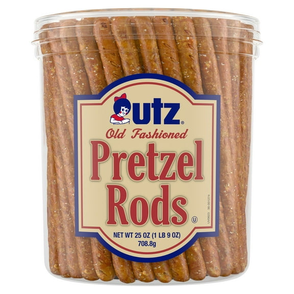 Utz Pretzel Rods, Old Fashioned, 25 oz Barrel