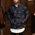 thumbnail image 5 of Suéter con capucha para hombre de otoño e invierno Blusa con estampado de sol y luna Pompotops  gfhjh6284, 5 of 5