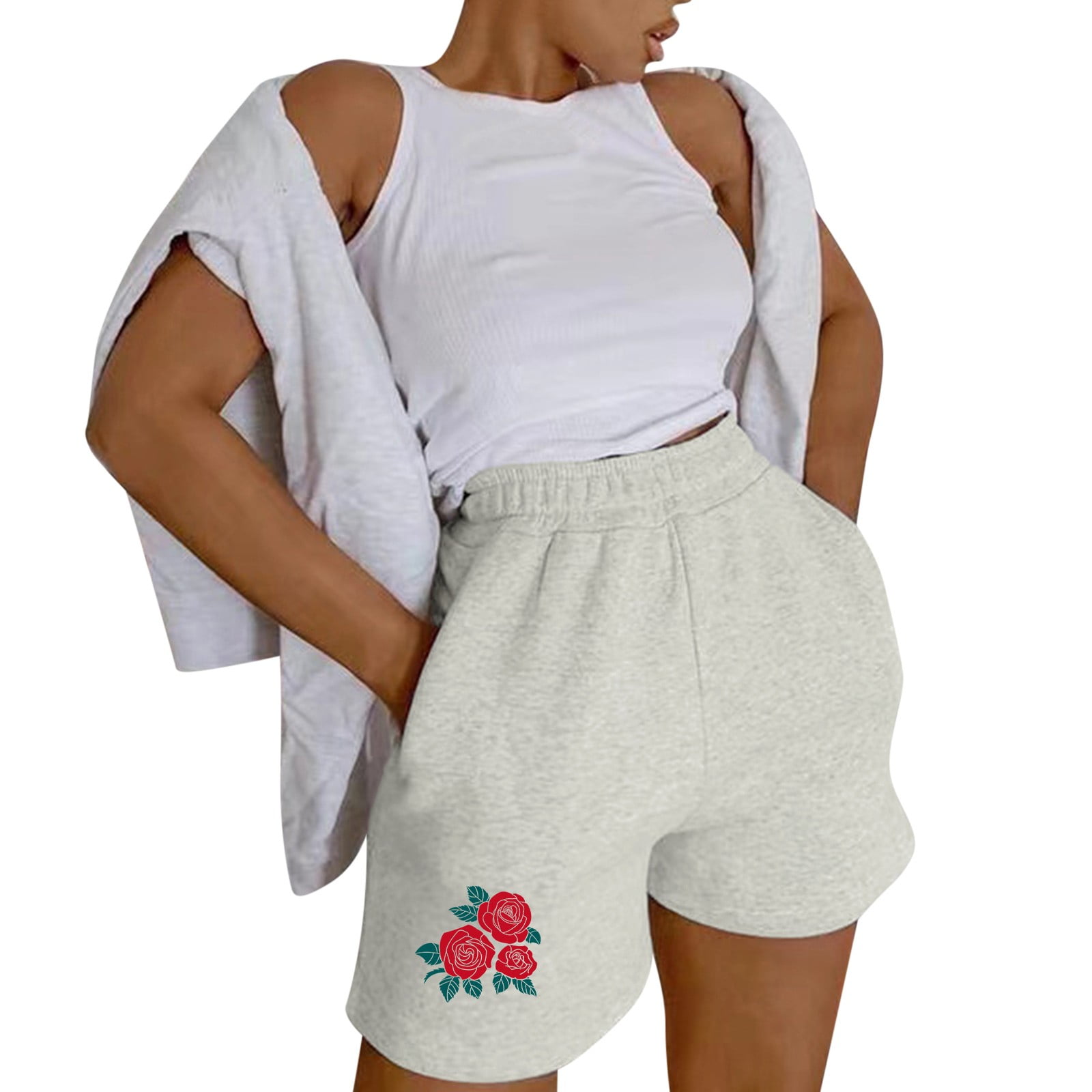 Yoga In Loose Shorts