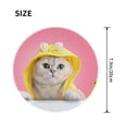 thumbnail image 3 of Disketp A Funny Cat Small Mouse Pad 7.9x7.9 Inches,Washable Round Mousepad For Office Laptop Computer,Non-Slip Rubber Base Mouse Pads For Wireless Mouse, 3 of 8