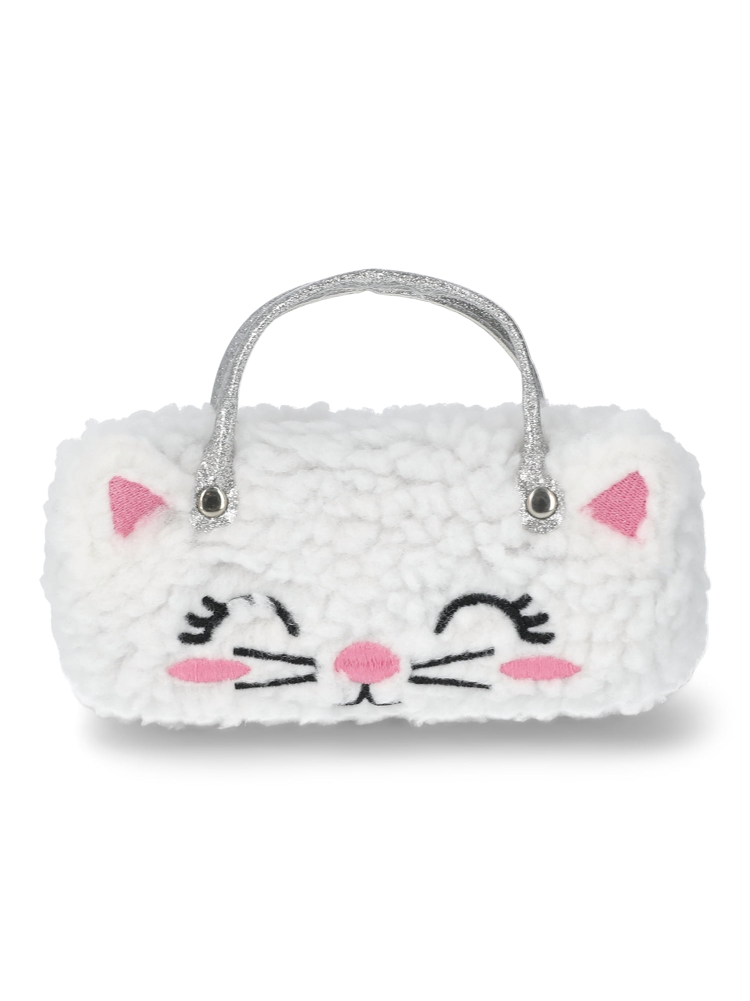 Wonder Nation Girls Sunglasses and Faux Shearling Kitty Case Set, 2-Piece
