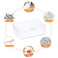 thumbnail image 6 of Uxcell Component Storage Box 3.54" PP Electronic Organizer Box with Cover Hardware Containers Tools Boxes, 6 of 6