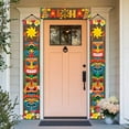 thumbnail image 4 of Hawaiian Porch Banner Decoration Totem Front Door Hanging Banner Hawaii Luau Tropical Birthday Party Decorations Party Jungle Welcome Decorations Outdoor, 4 of 5