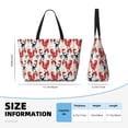 thumbnail image 4 of Honeii Roosters for Tote Bag with Adjustable Strap,Beach Bag, Waterproof Sandproof Beach Tote Bag, Large Capacity Foldable Beach Bags, 4 of 7