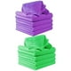 thumbnail image 1 of 16 piezas Pañuelo de absorción de agua Toallas suaves Toallas de limpieza facial Toallas de viaje portátiles (verde púrpura para cada 8 piezas), 1 of 5