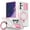 White+Pink, variant on Phone Case for Samsung Galaxy Note 20 Ultra with Sliding Camera Cover, Hand Grip Anti Slip Design Kickstand Ring Holder Hybrid Magnetic Wireless Charging Phone Cover for Note 20 Ultra - Purple
