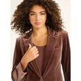 thumbnail image 2 of Sofia by Sofia Vergara Women's and Women's Plus Size Single Breasted Velvet Blazer, Sizes XS-4X, 2 of 4