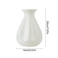 thumbnail image 3 of Dmlowu Vase Imitation Glazed Flower Vase, Exquisite Aesthetics Plastic Small Vases, Lightweight Shatterproof Vases for Centerpieces Holiday Halloween Thanksgiving Christmas Decorations, 5.5x8 Inch, 3 of 7