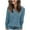 Blue, variant on LIaqionyy Womens Tops Long Sleeve V Neck Casual Loose Blouses Lightweight Tunic Sweaters Fashion Clothes