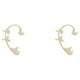 thumbnail image 2 of Aretes de plata Minnieouse para mujer estilo estrella sin orificios dorado plateado, 2 of 6