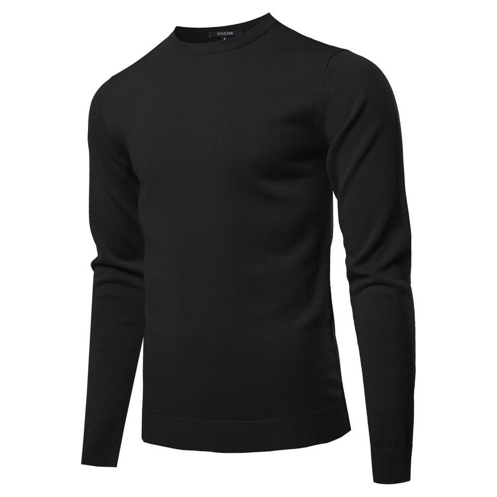 FashionOutfit - FashionOutfit Men's Solid Long Sleeve Crew Neck ...