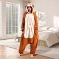 thumbnail image 2 of Joyfy Unisex Adult Pajamas Monkey Plush Jumpsuit One Piece Animal Costume with Hat and Tail for Halloween Themed Party Dress Up Role Playing Cosplay, M, 2 of 8