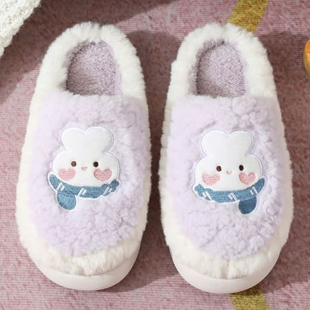 

Aayomet winter slippers for women Women s Fuzzy Slippers Fluffy Comfy House Shoes Indoor B 7