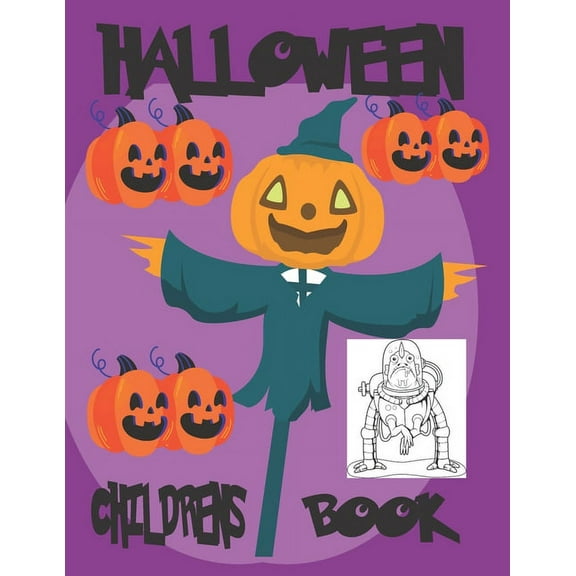 Halloween Children's Book: Halloween Preschool Coloring Books (Paperback)